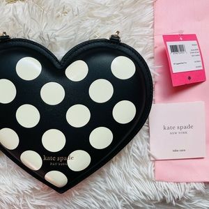 Kate Spade Women's Bag Crossbody Purse - 3D Polka Dot Heart - Retails $298